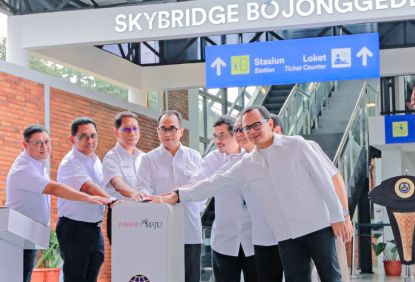 Dukung Integrasi Antar Moda, Menteri Perhubungan Resmikan Skybridge Bojonggede