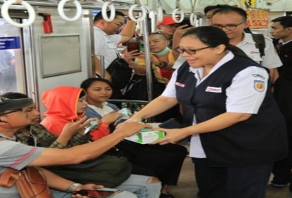Antisipasi Virus Corona, PT KCI Lakukan Sosialisasi Kesehatan di Sejumlah Stasiun